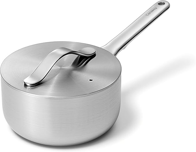 Caraway Stainless Steel Sauce Pan (1.75 Qt) - 5-Ply Stainless Steel - Oven Safe & Stovetop Agnost... | Amazon (US)