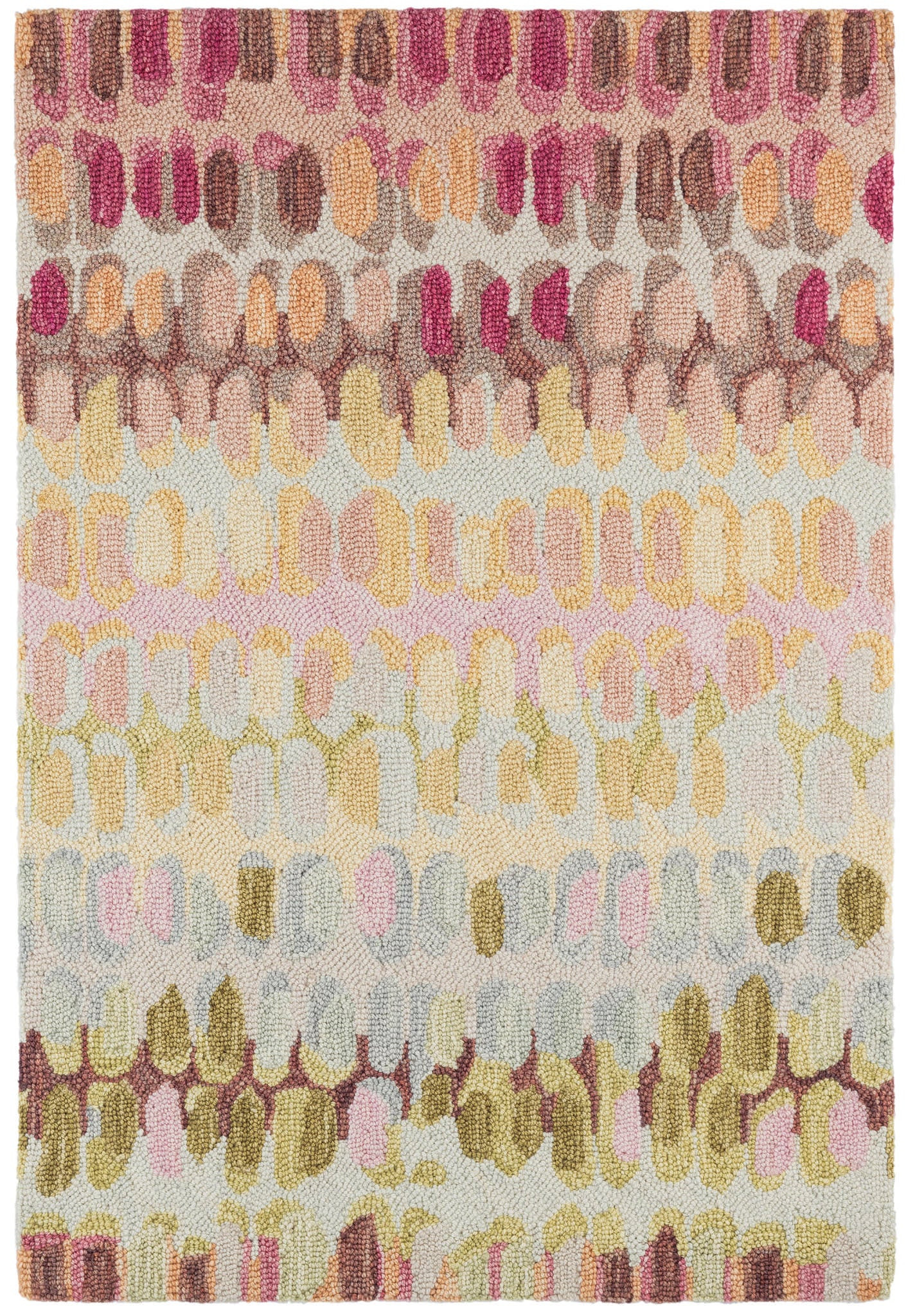 Paint Chip Hand Micro Hooked Wool Rug | Pastel | Annie Selke