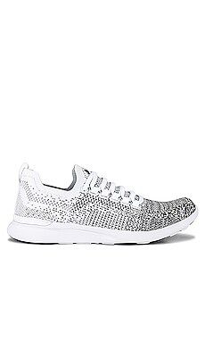 APL: Athletic Propulsion Labs TechLoom Breeze Sneaker in White & Black Ombre from Revolve.com | Revolve Clothing (Global)