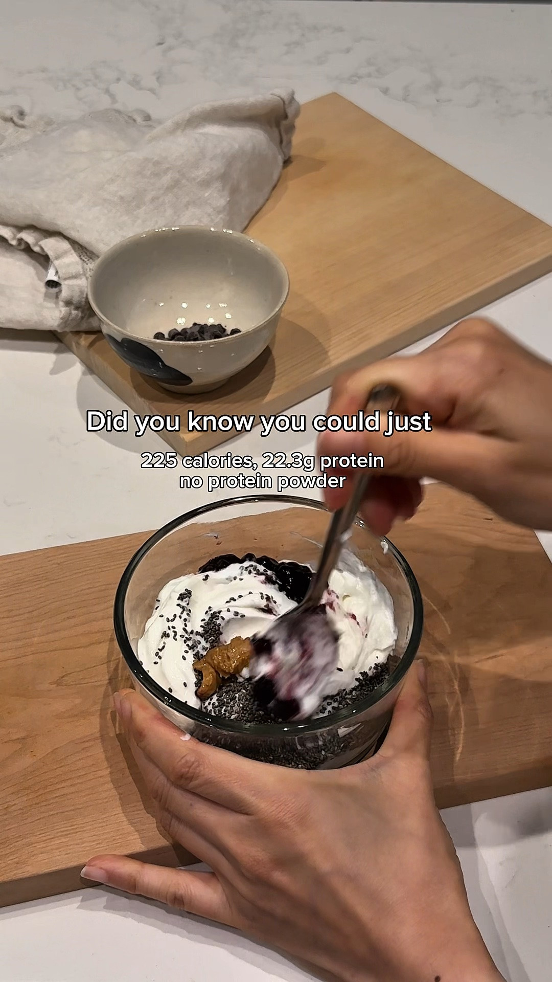 Siggi’s yogurt: 165g yogurt
Crofter’s organic jam: 1tbsp 
Adam’s peanut butter: 10g 
Choc chip 365 brand from Whole Foods: half tbsp 35cal 
Chia seed 1 tbsp

#LTKhome