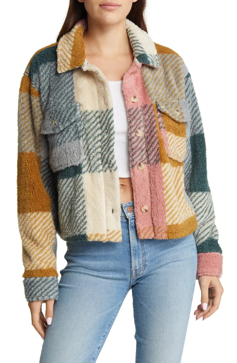 Thread & Supply Crop Fleece Shirt Jacket | Nordstrom | Nordstrom