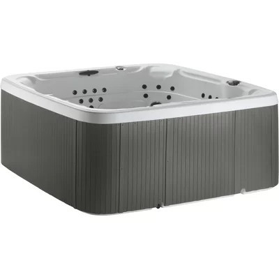 Lifesmart Spas LS700DX 230 Volt 7-Person 90-Jet Square Hot Tub with Ozonator | Wayfair North America