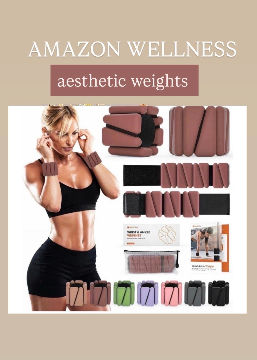 wearable wrist and ankle weights


trending fitness and wellness finds amazon