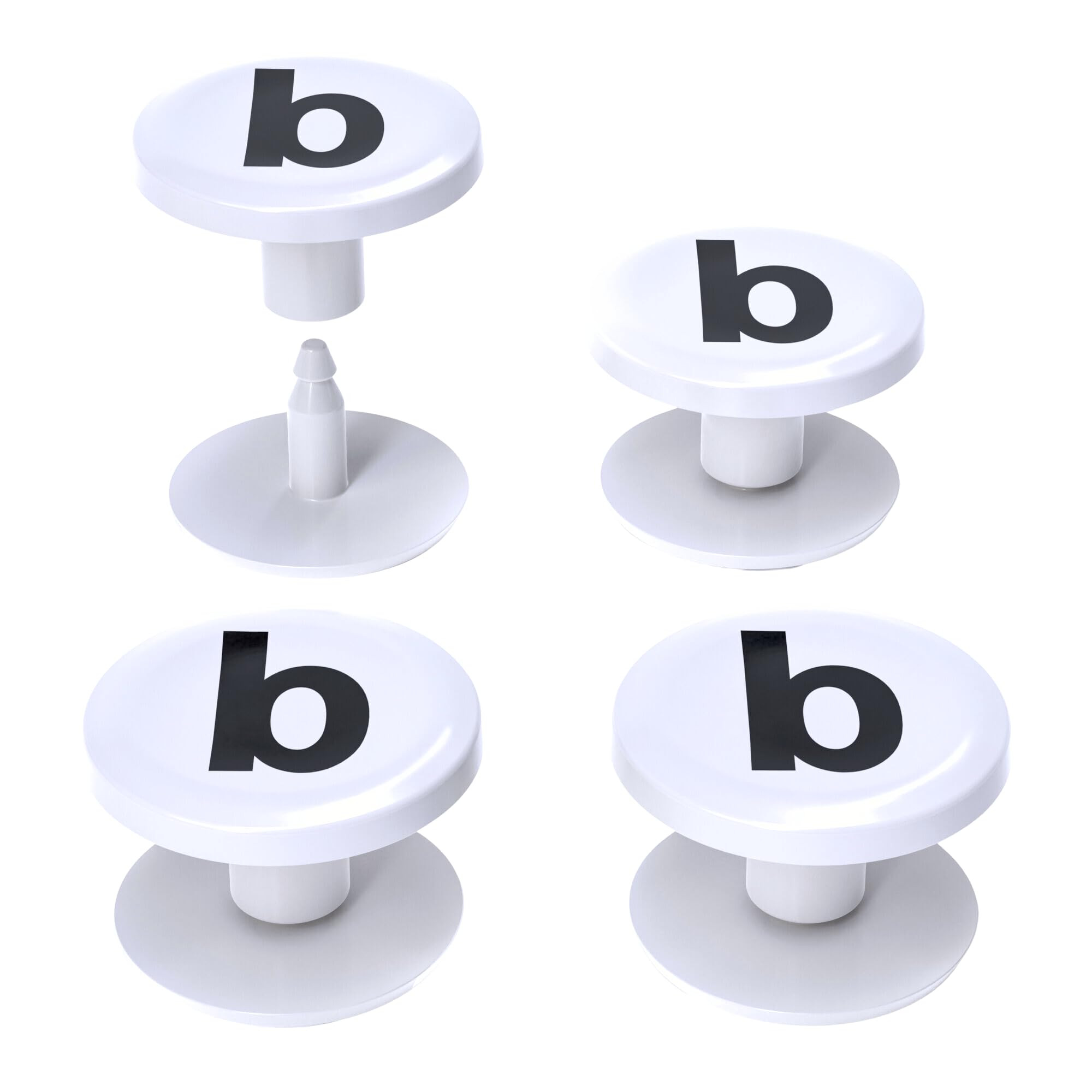 4-Pack Replacement Buttons with B for Bogg Bag Handle Strap. Compatible with Bogg Bag Beach Tote ... | Amazon (US)