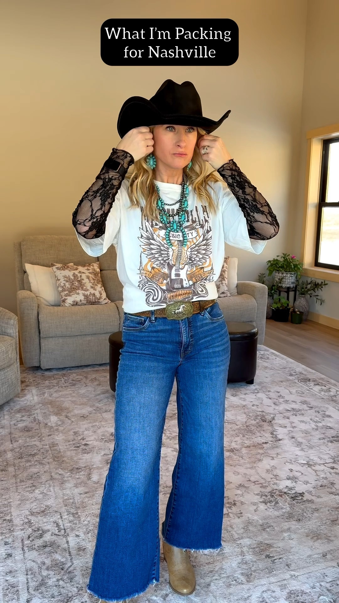 Nashville outfit planning has officially begun!

This graphic tee + flare denim combo is the kind of western outfit that works for walking Broadway, grabbing dinner, or live music.

Linked everything in case you’re building your own Nashville looks. 🎸🤠🔥

#LTKTravel #LTKSeasonal #LTKFestival