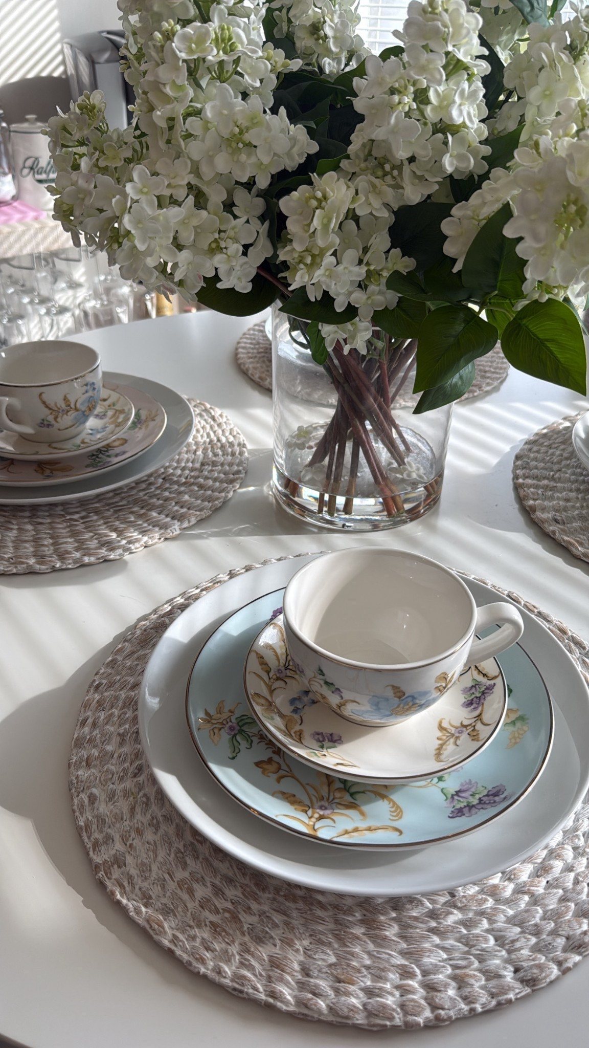 Spring home decor 
Table scape
Bridgerton home 
Spring William Sonoma 
Full hydrangea flowers
Bridal gifts 

#LTKWedding #LTKHome #LTKSeasonal