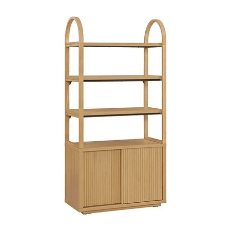 Customer reviews for Beautiful Fluted 3-Shelf Bookcase with Storage Cabinet by Drew Barrymore, Li... | Walmart (US)