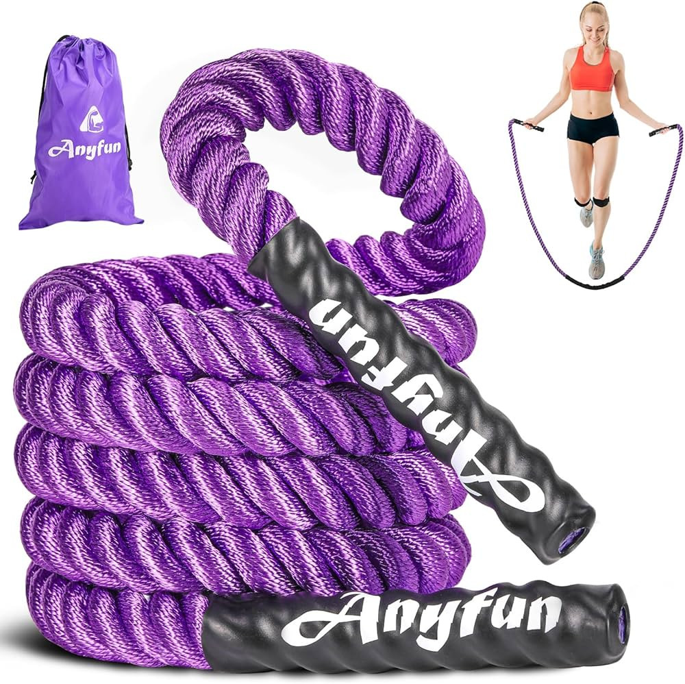 Weighted Jump Rope Fitness Equipment for Women Adult Jumprope for Strength Training Weight Loss S... | Amazon (US)