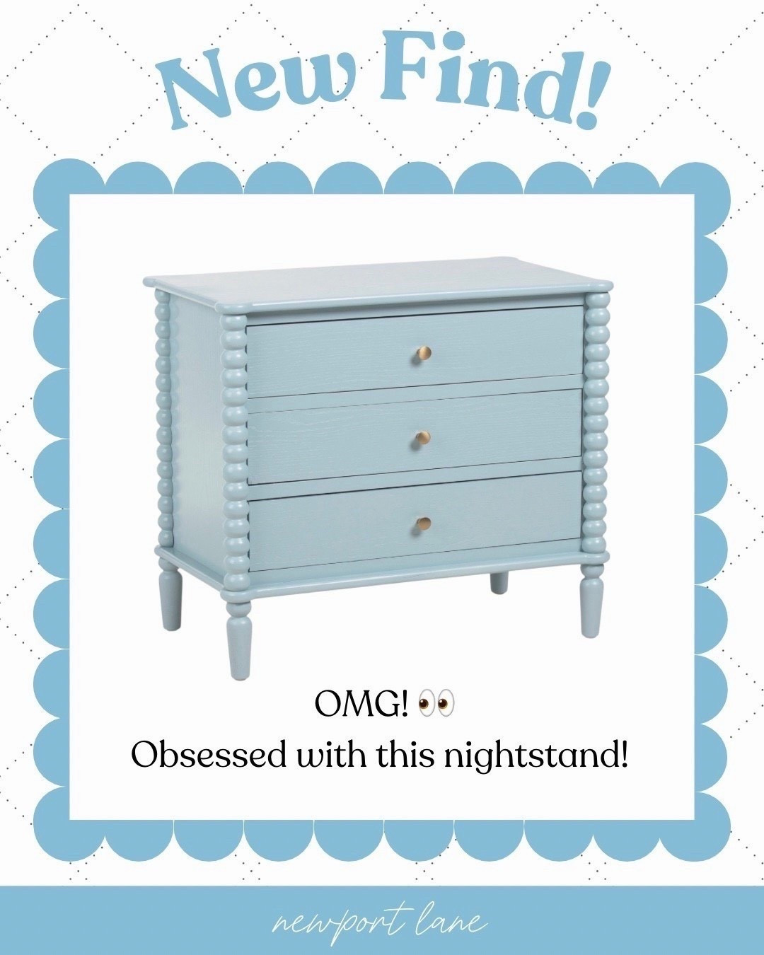 TJ Maxx doing what they do best 🤍 This blue nightstand is such a gorgeous coastal bedroom accent and the price is honestly unreal. If you have been looking for that perfect blue nightstand to complete your coastal bedroom without breaking the bank, this is your sign. Linked below and trust me you’ll want to move fast on this one! @tjmaxx 

#LTKHome #LTKSaleAlert #LTKU