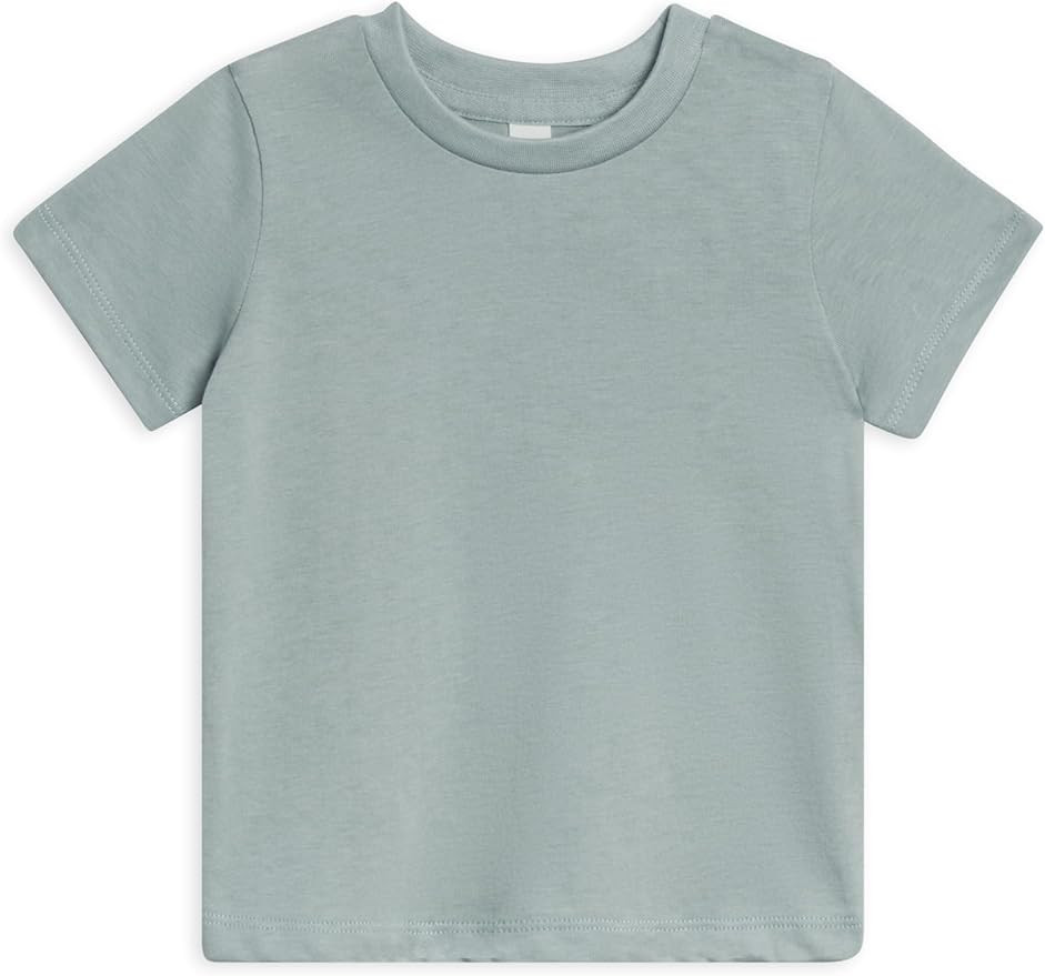 Colored Organics - Organic Cotton Toddler Short Sleeve Shirts - Baby Toddler and Kids Tops - Girl... | Amazon (US)