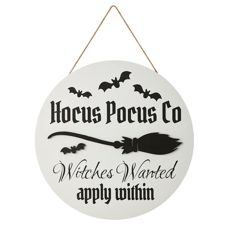 Hocus Pocus Co Halloween Wall Art, 13" | At Home