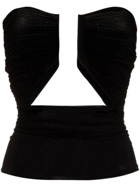 Prong strapless plunge top | Farfetch Global