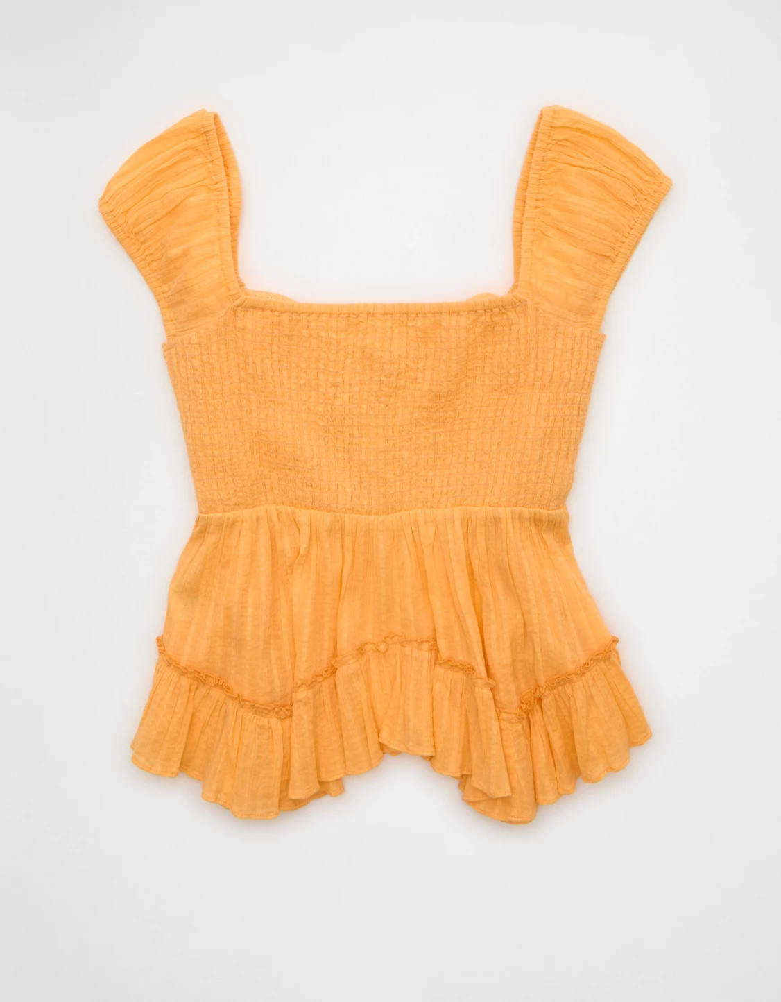 AE Lace Trim Babydoll Blouse | American Eagle Outfitters (US & CA)