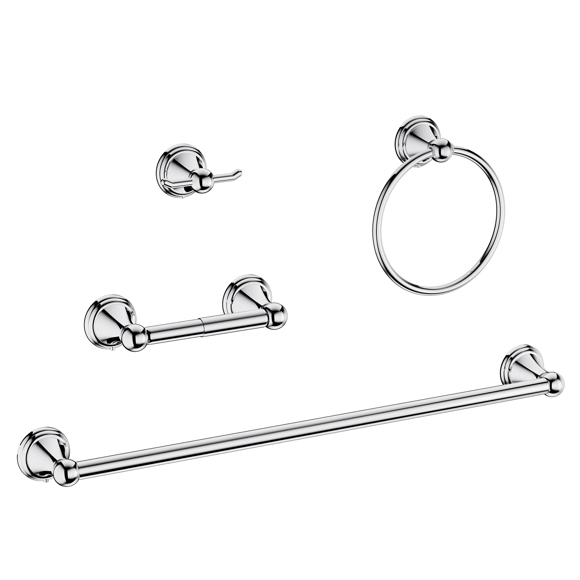 4 - Piece Bathroom Hardware Set WW19108CH4A | Wayfair North America