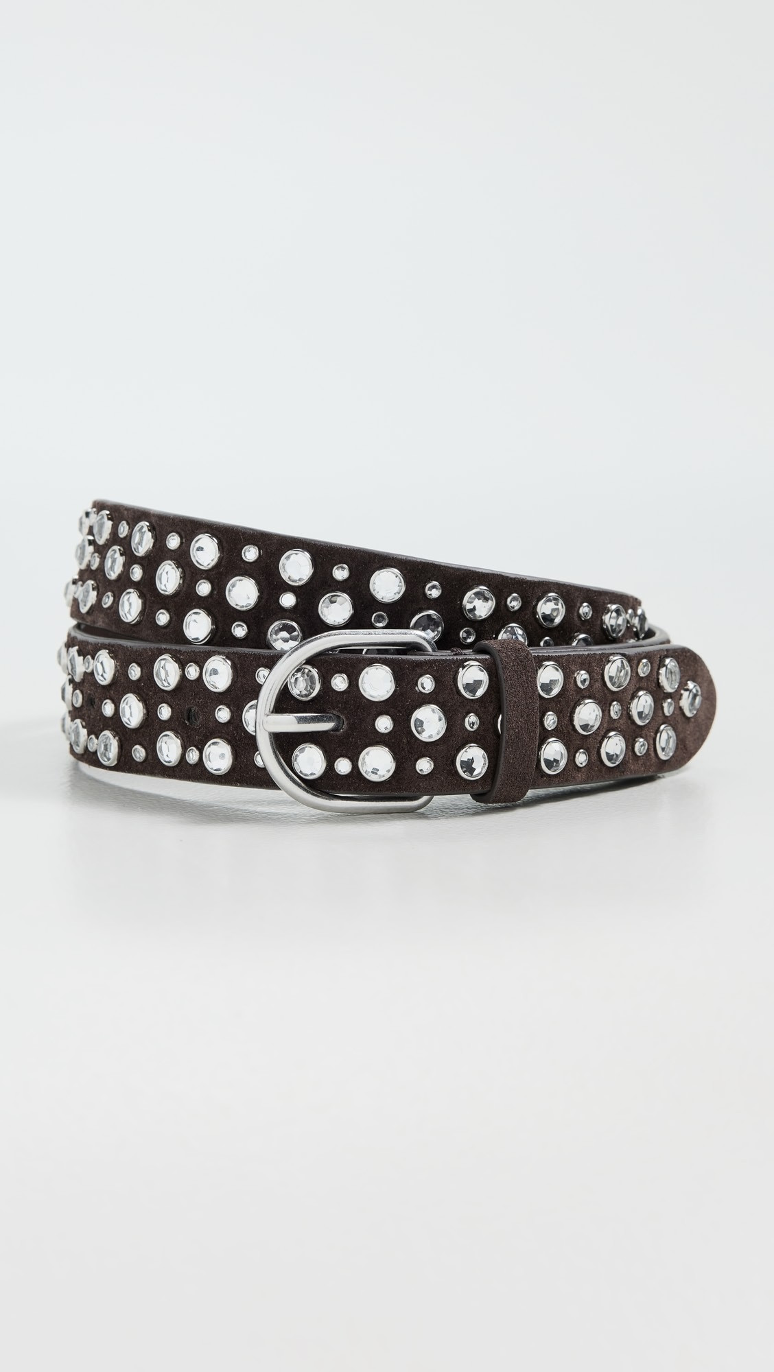 Kip Skinny Suede Rhinestone Belt | Shopbop