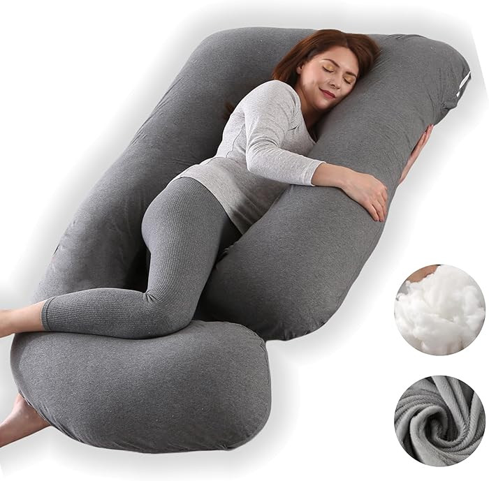 Pregnancy Pillow, Full Body Maternity Pillow 57 inch, with Removable Washable Cover - Support for... | Amazon (US)