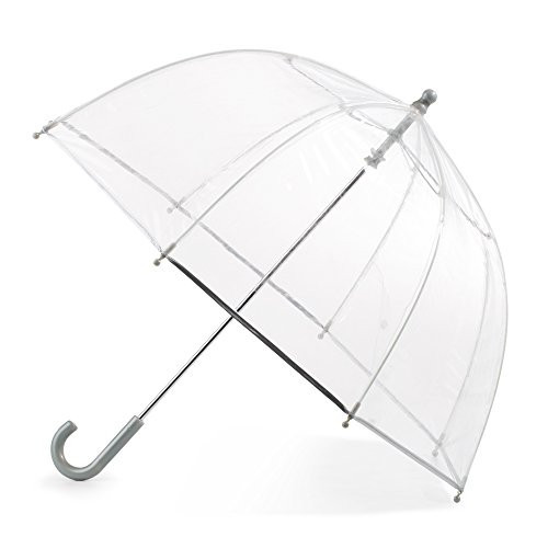 totes Kids Clear Bubble Umbrella with Dome Canopy, Lightweight Design, Wind and Rain Protection Umbrella, Clear, Kids - 38" Canopy | Amazon (US)