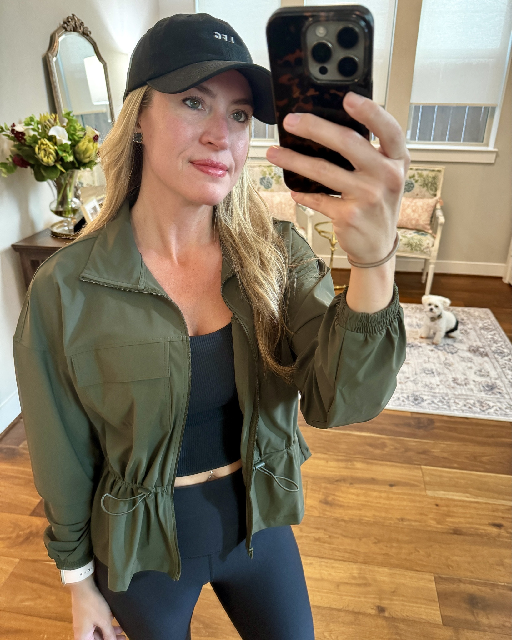 Fall Athleisure 

This lightweight, moisture wicking jacket has stretch and is flattering because it cinches in at the waist. It comes in this beautiful, dark, green and in black. I’ve snagged both as I know. I will wear it for the rest of the summer and throughout fall. It’s perfect for travel days as well.  I’m wearing XS. 

#everypiecefits

Athletic outfit 
Casual outfit 
Workout clothes 
Gym clothes 
Yoga 
Running 
Leggings 
Tennis shoes 
Walking shoes 
Fall outfit 
Summer outfit 
Travel outfit 

#LTKOver40 #LTKautumn #LTKActive