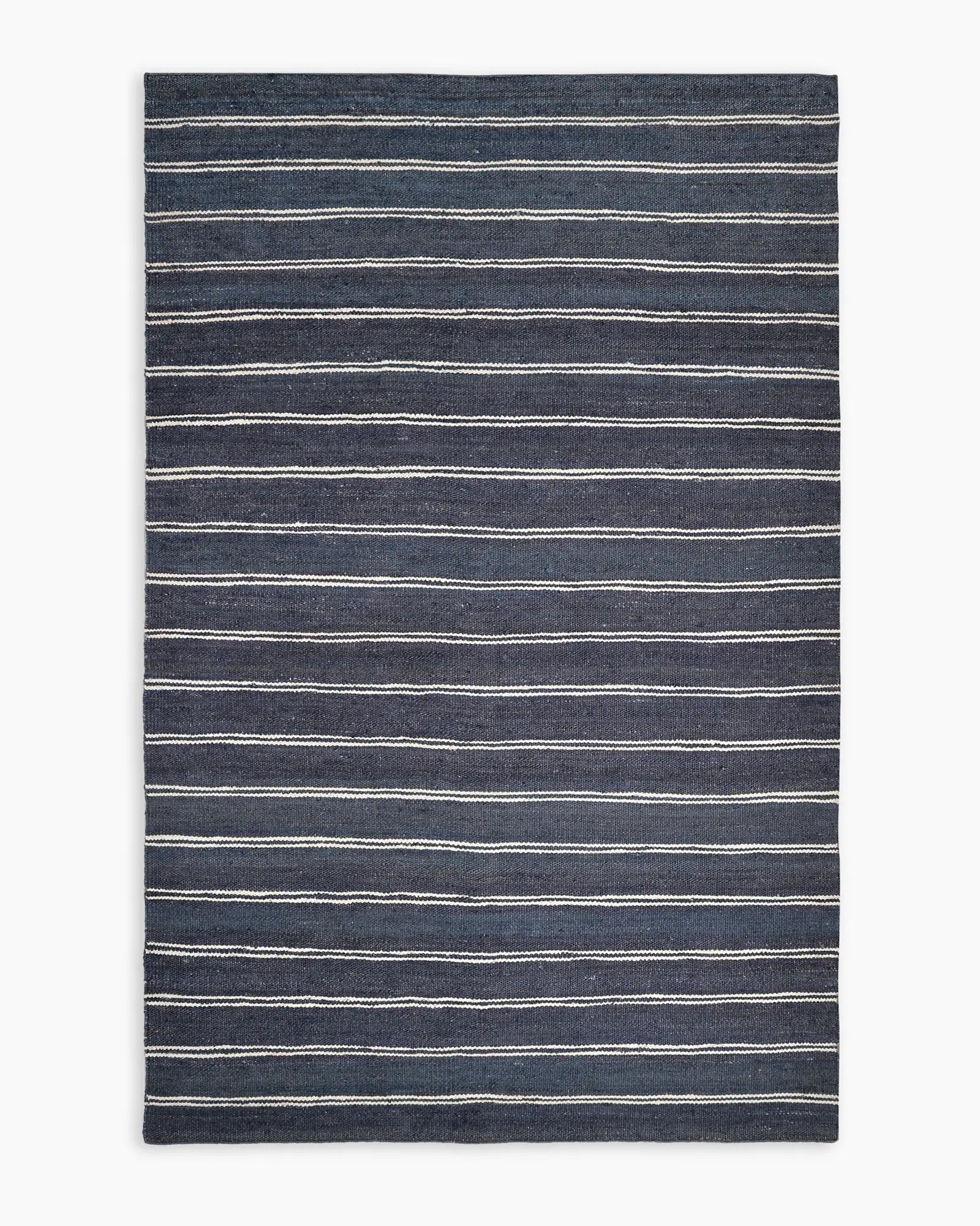 Rain Handwoven Jute Rug in Navy | Quince