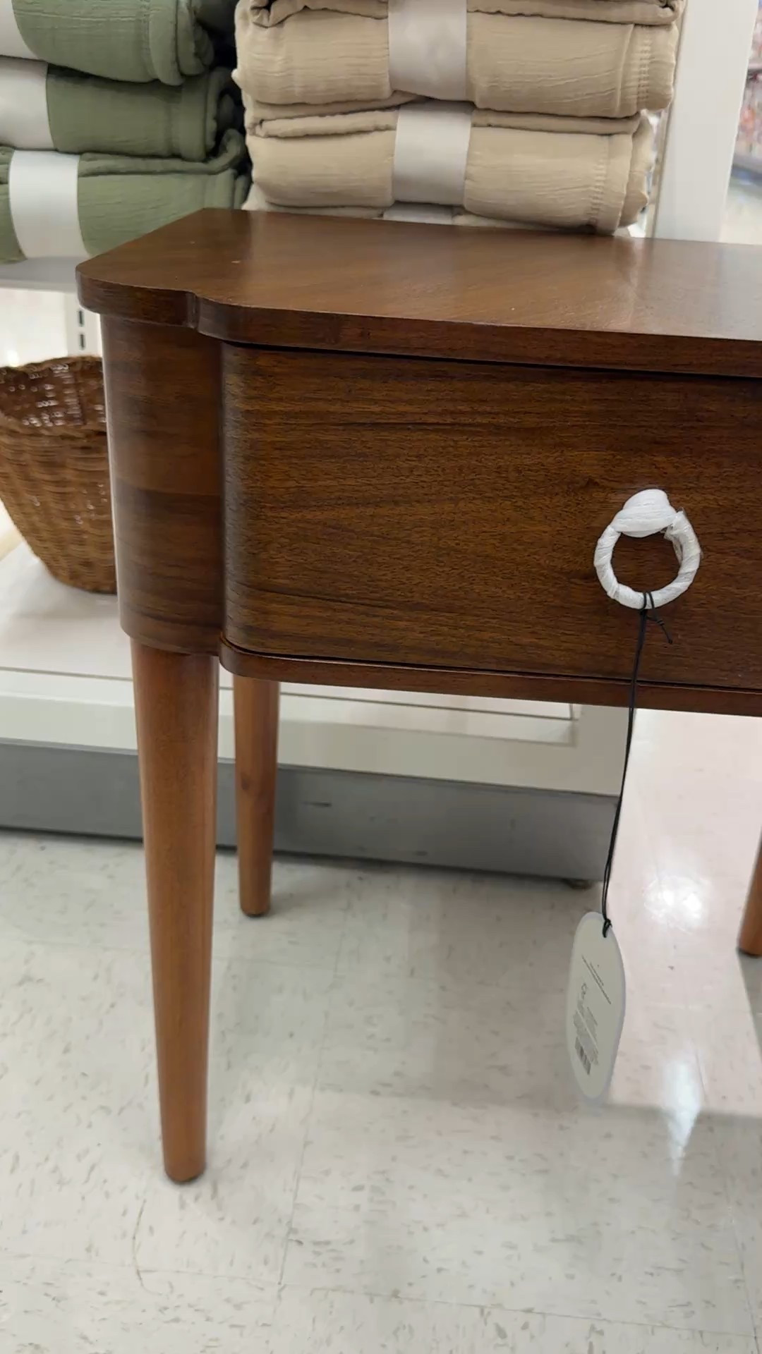 This wood accent table is gorgeous! The shape is unique and there’s quite a bit of storage inside the drawer. Perfect accent piece  

#LTKHome