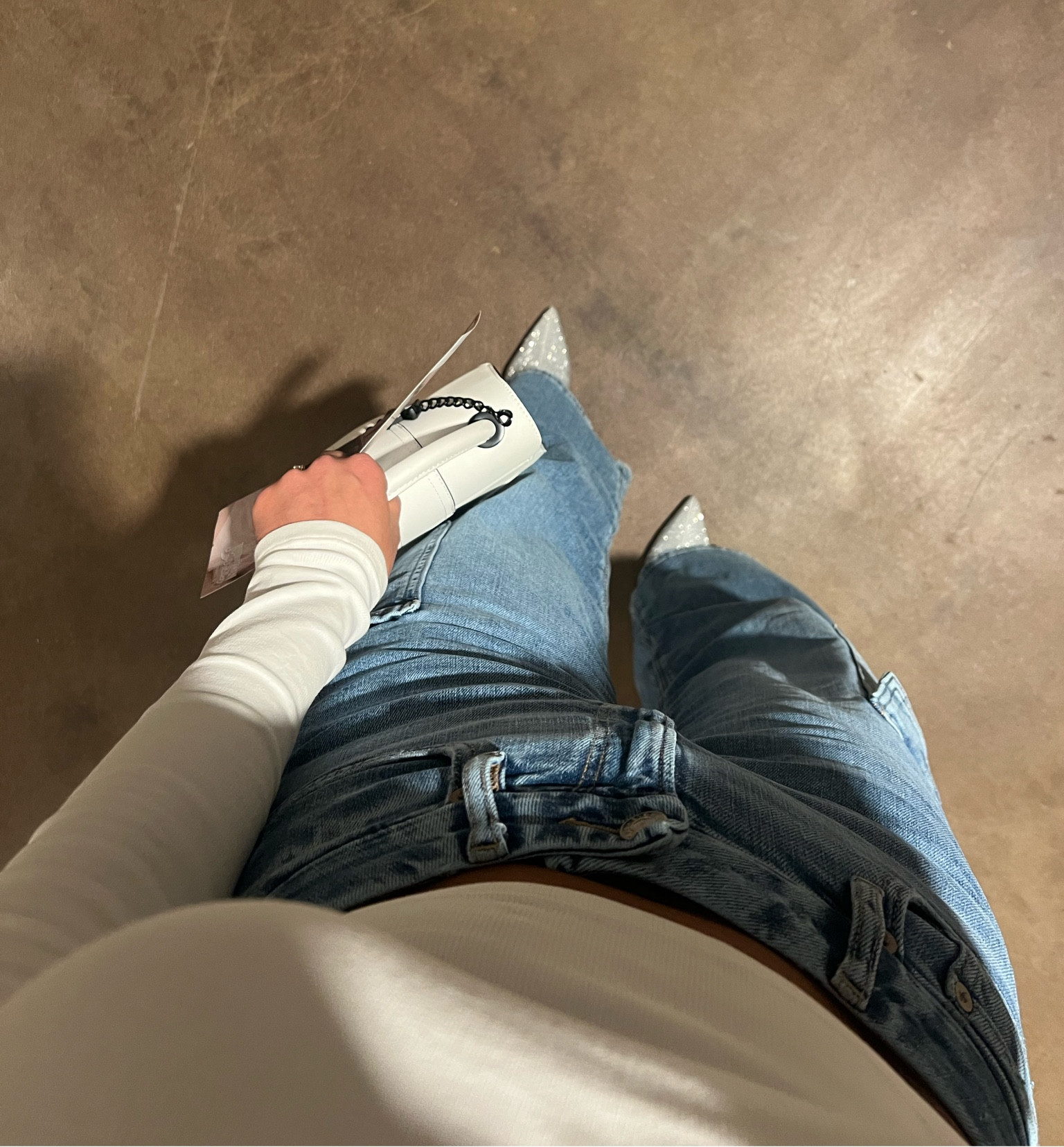 Loved these heels with the cargo denim sparkle silver Steve Madden and an American eagle jean going out for a dinner date night 

#LTKshoecrush #LTKstyletip #LTKfindsunder100