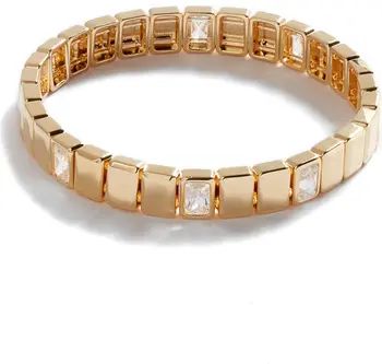 Cubic Zirconia Tile Stretch Bracelet | Nordstrom