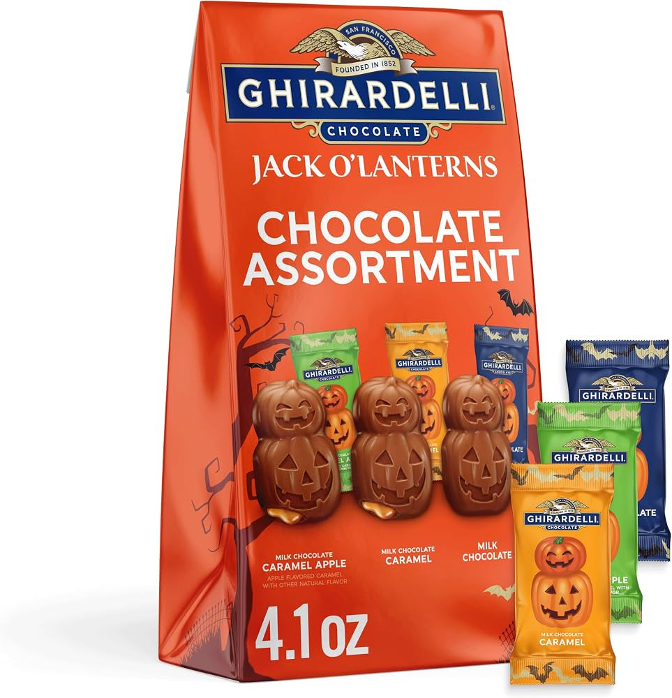 GHIRARDELLI Assortment Jack O' Lanterns 4.1oz Bag | Amazon (US)