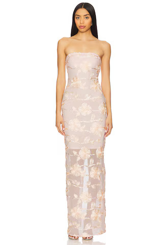 ROTATE Flower Mesh Tube Dress in Angel Wing from Revolve.com | Revolve Clothing (Global)