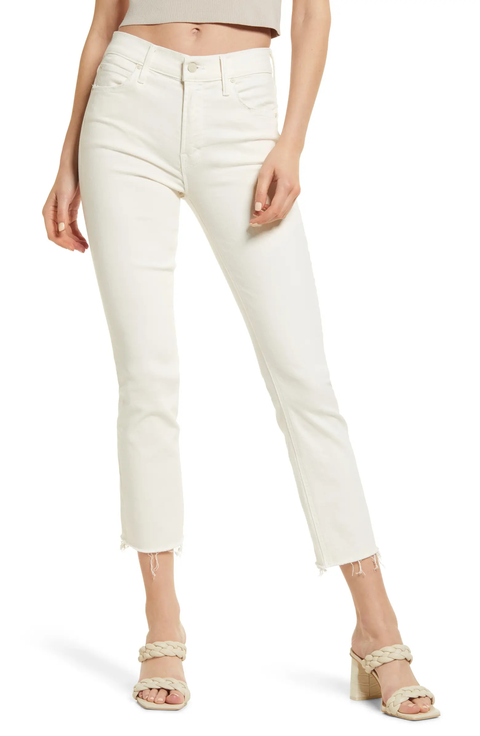 The Dazzler Crop Fray Hem Skinny Jeans | Nordstrom