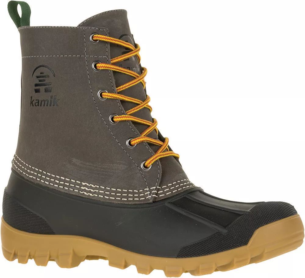 Kamik Men's Yukon6 200g Waterproof Winter Boots, Size: 8.0, Grey | Dick's Sporting Goods