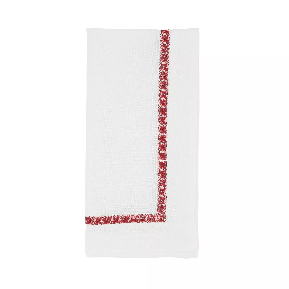 Saro Lifestyle Cloth Cocktail Napkins With Embroidered Border (Set of 4) | Target
