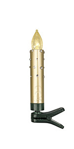 Amazon.com: Leejec Christmas Tree Decorations, 20pcs Rhinestone LED Candle Lights, Flickering War... | Amazon (US)