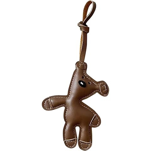 Brown Bear Bag Charm, Cute Bear Charm for Purse Handbags Bag Accessories Car Charms PU Teddy Bear... | Amazon (US)