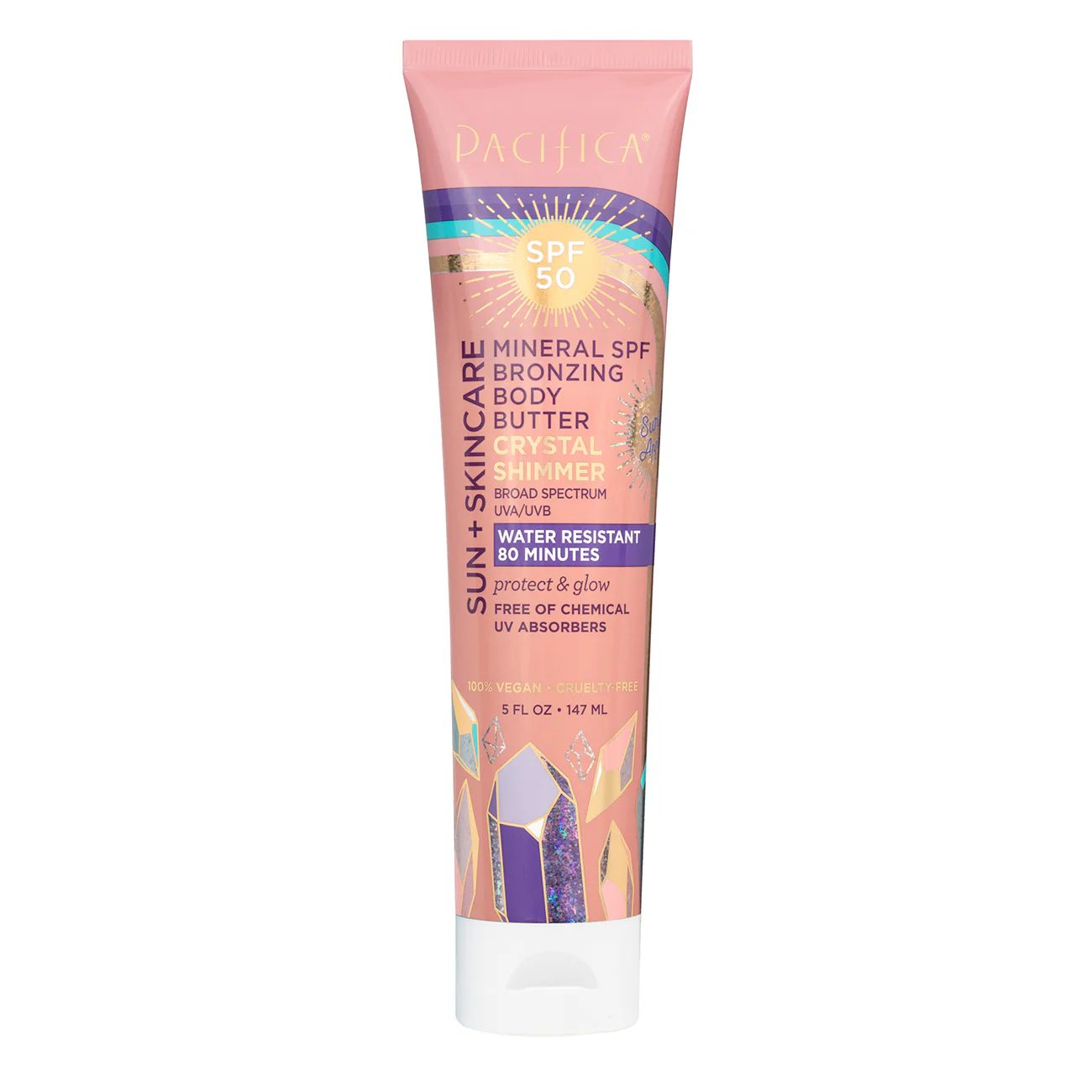 Mineral SPF Bronzing Body Butter Crystal Shimmer SPF 50 | Pacifica | Pacifica Beauty