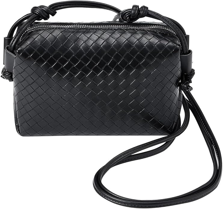Women Woven Crossbody Bag, Woven Handbag Small Purse, Cell Phone Wallet Purse for Women Teen Girl... | Amazon (US)