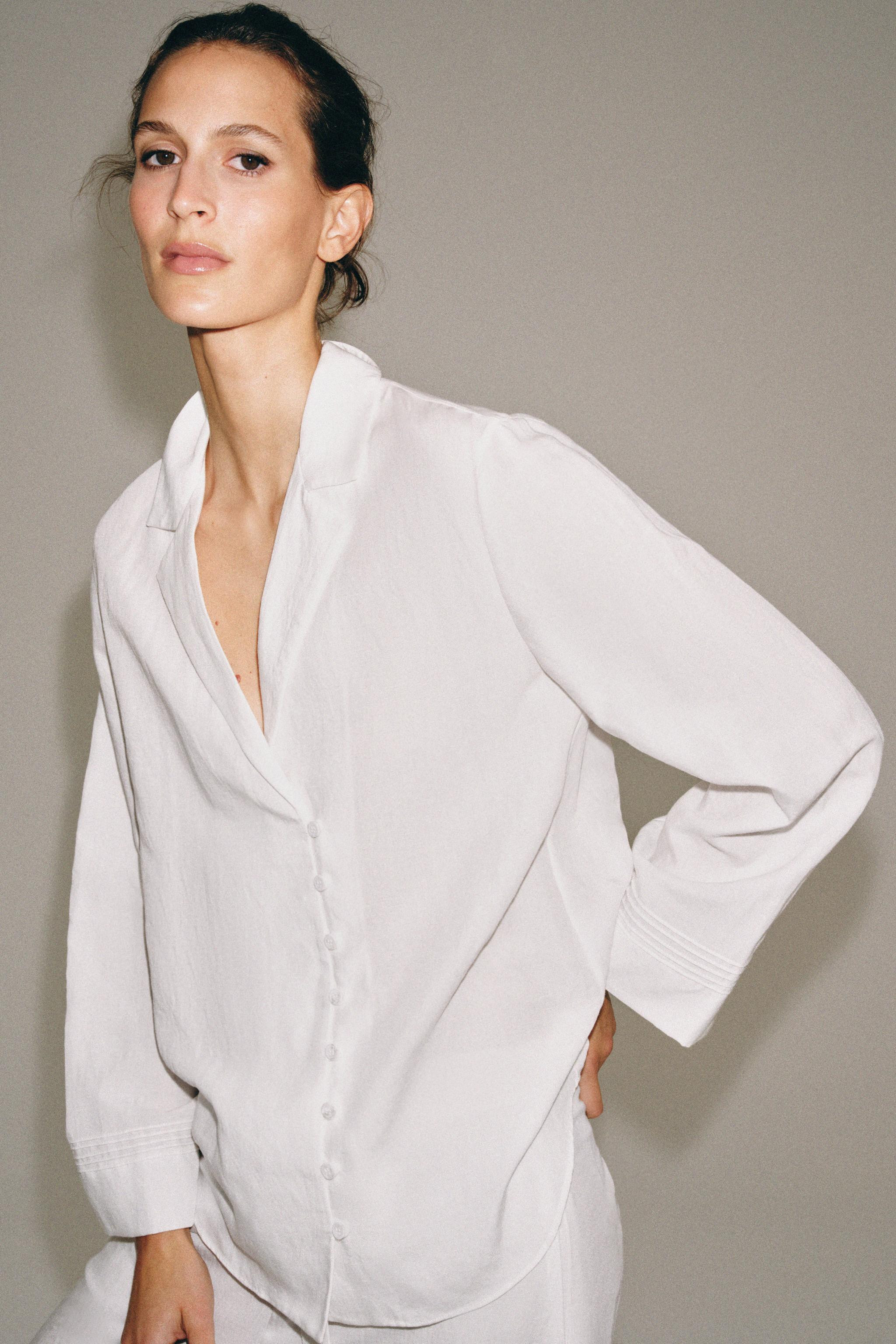 ZW COLLECTION BUTTON-UP SHIRT | Zara US