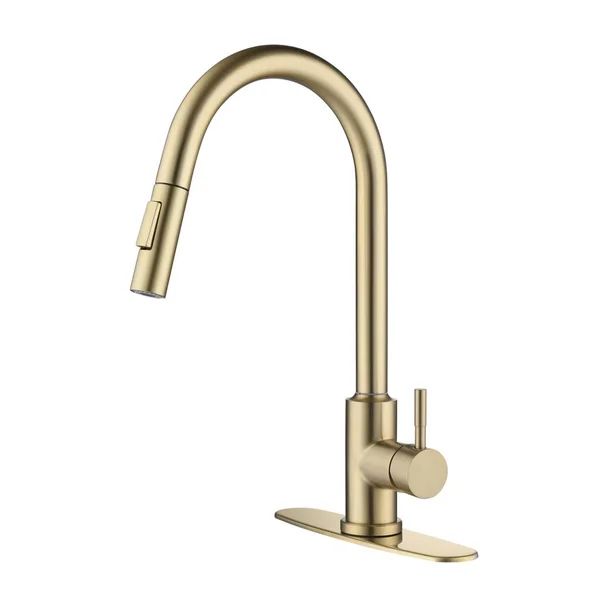 Pull Down Touch Single Handle Kitchen Faucet with Accessories | Wayfair North America