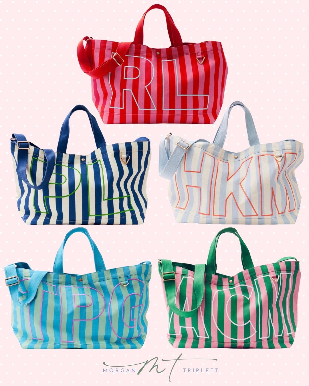 Striped custom totes 🩷 the perfect grad gift, Mother’s Day gift, teacher gift, or treat yourself gift 

#LTKTravel #LTKmomlife #LTKselfcare