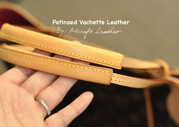 Mcraft Honey Patinaed Vachetta Leather Handle Protector/strap - Etsy | Etsy (US)
