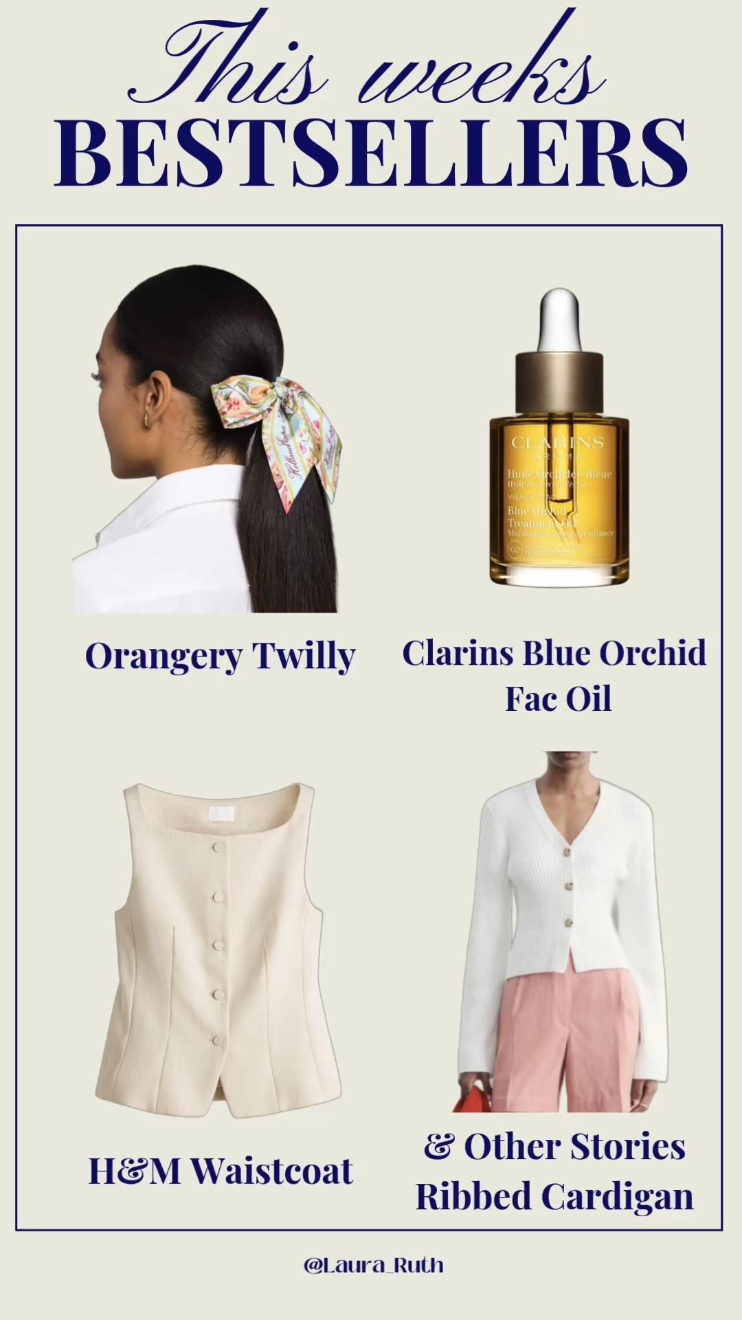 Your weekly favourites and bestsellers ✨ Waistcoat, silk scarves, clarins face oil, summer outfits 

 #LTKuk #LTKsummer #LTKbeauty