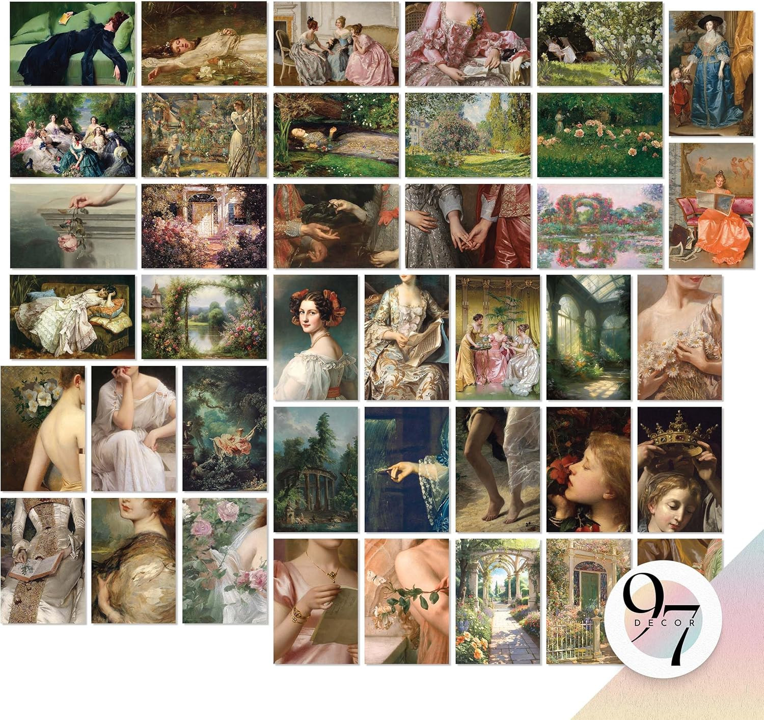 97 Decor Victorian Wall Decor - 40 Pcs Vintage Wall Art, Vintage Art Prints Victorian Pictures, C... | Amazon (US)