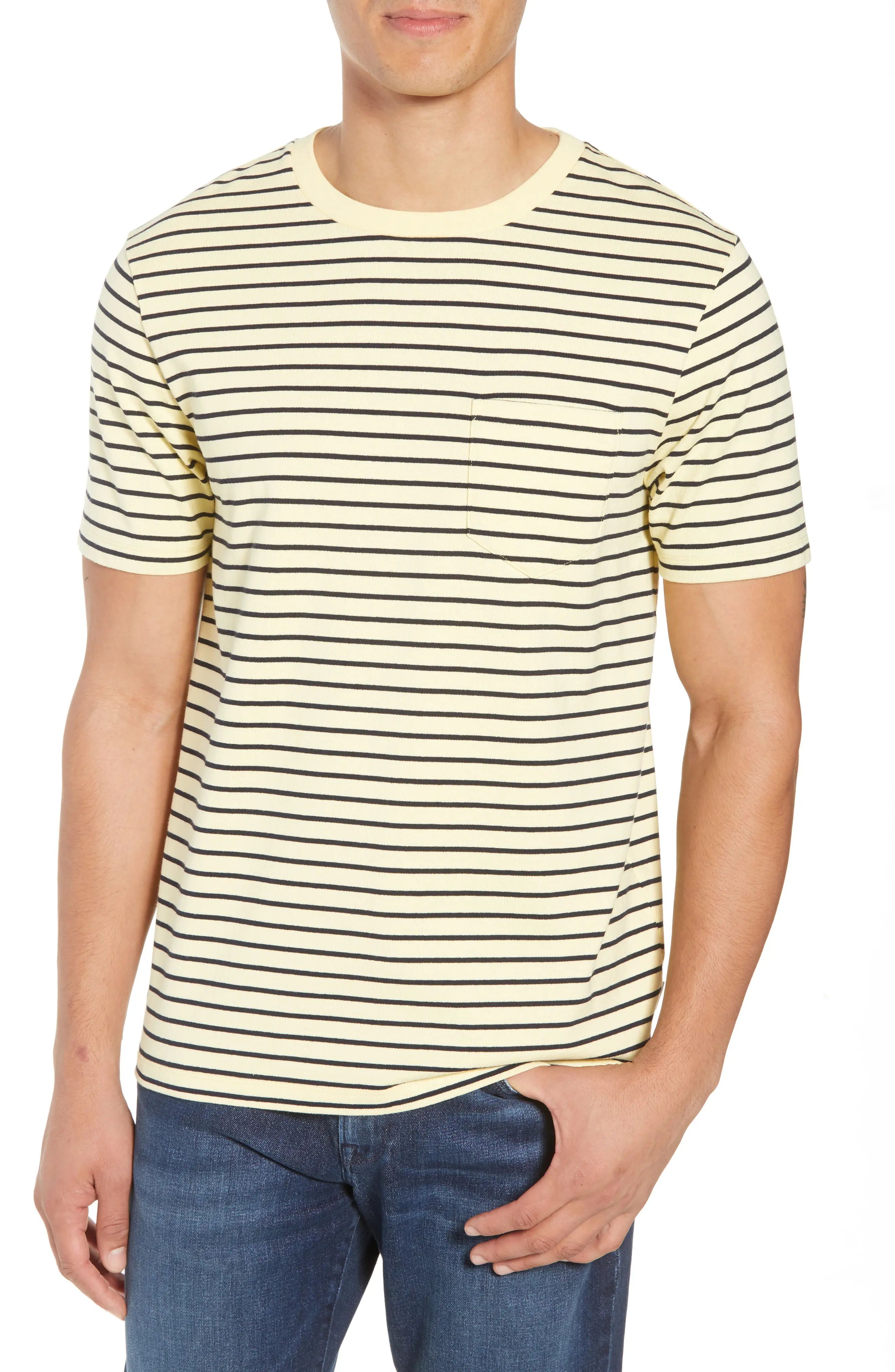FRAME Striped Pocket T-Shirt | Nordstrom