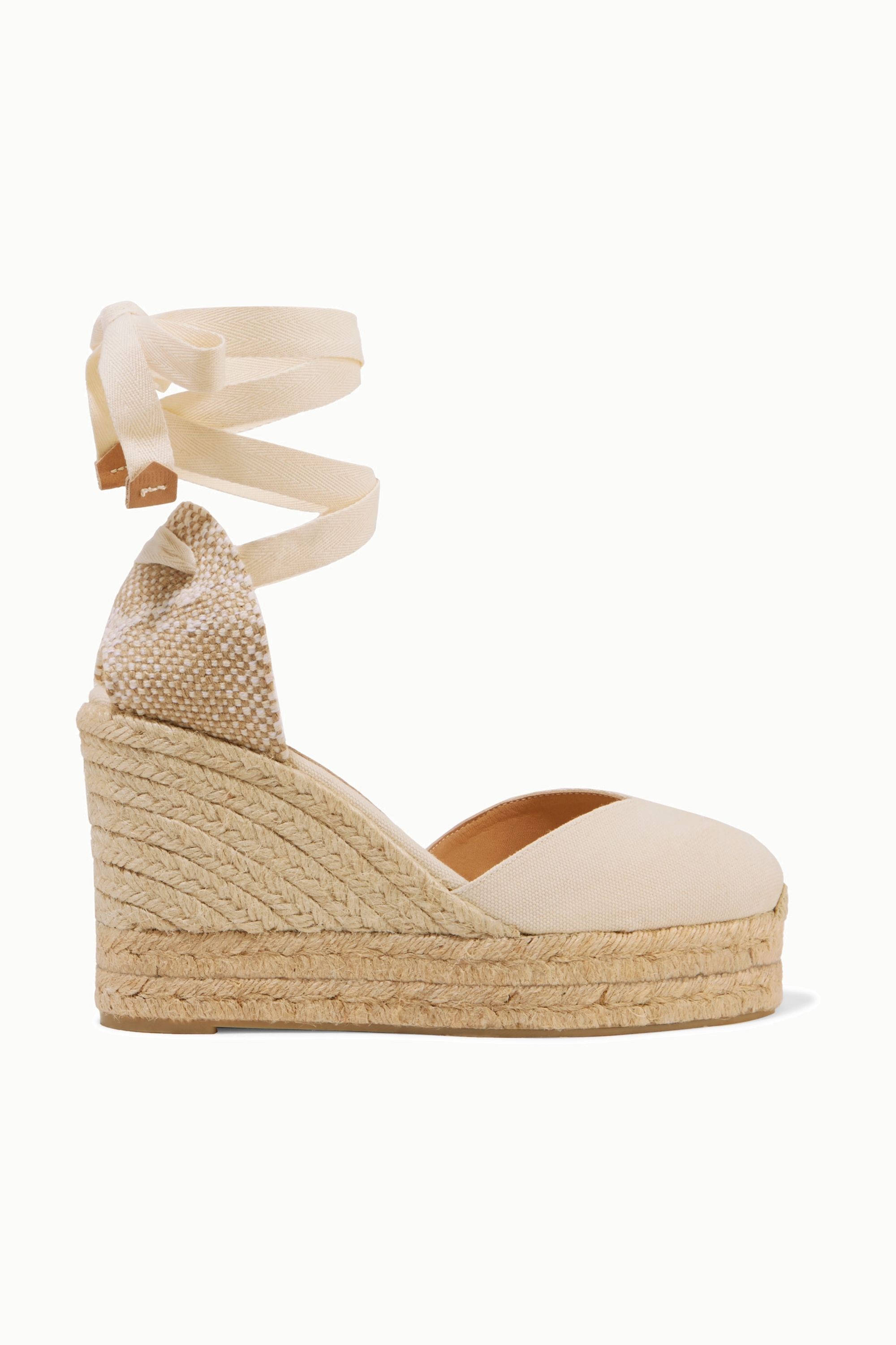 Chiara 80 canvas wedge espadrilles | NET-A-PORTER (US)