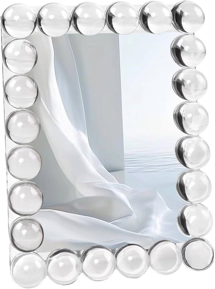 5x7 Clear Bubble Crystal Picture Frame,with 24 Clear Balls,Crystal Standing Photo Frame,Exquisite... | Amazon (US)