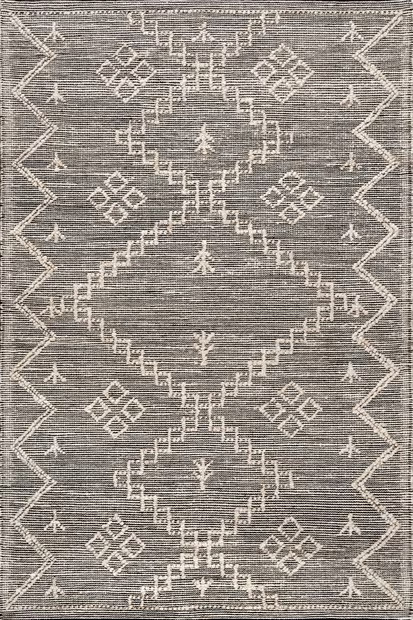 Gray Textured Moroccan Jute Area Rug | Rugs USA