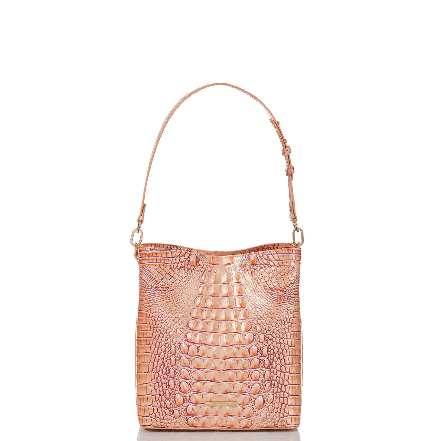 Celina Leather Bucket Bag | Black Melbourne | BRAHMIN | Brahmin