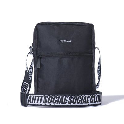 NIP Anti Social Social Club Black Side Bag New In Package DS Shoulder Satchel | eBay US