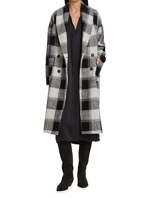 Cole Plaid Double-Breasted Coat | Saks Fifth Avenue