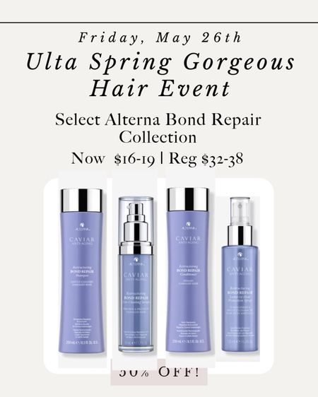 The Ulta Beauty Spring Gorgeous Hair Event is happening now! Save 50%

@ultabeauty
#ultabeauty
#gorgeoushair

#LTKbeauty #LTKsalealert #LTKFind