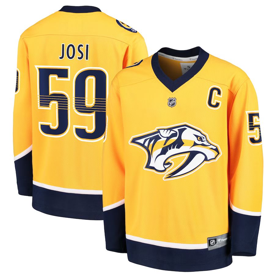 Roman Josi Nashville Predators Fanatics Branded Youth Home Replica Player Jersey - Gold | Fanatics